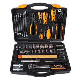 Набор торцевых насадок с трещоткой 1/2", 1/4" 56 шт MIOL 58-021