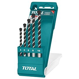 Набір свердел по бетону TOTAL TACSD5051 4шт, d = 4-10мм.