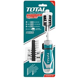 Набір викруток з храповим механізмом TOTAL TACSD30156 15шт.