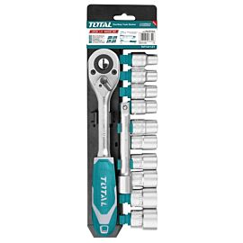 Набір головок торцевих, трещетка TOTAL THT141121 12 предметів