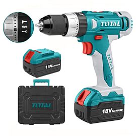 Шуруповерт акумуляторний TOTAL TIDLI228180 ударний, 18V, Li-Ion, 2акк, чемодан