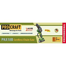 Аккумуляторная цепная пилка PROCRAFT PKA-18B (с АКБ 20/4 и ЗАР. УСТР.)