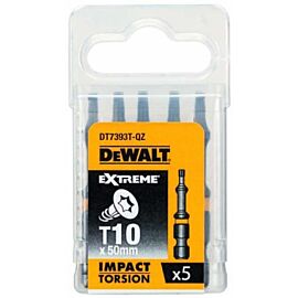 Біта ударна Dewalt IMPACT TORSION T10, 50мм, 5шт.