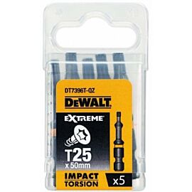 Біта ударна Dewalt Impact Torsion T25, 50мм, 5шт.