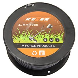Жилка тримерна кругла [2,7 мм, 100 м] армована бухта для тримера