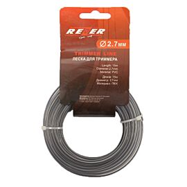 Жилка тримерна кругла [2,7 мм, 15 м] армована для тримера