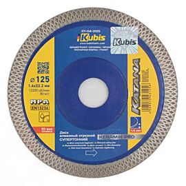 Диск алмазный отрезной (180*25.4/22.2 мм, 1.2/1.6*10 мм) супертонкий Kubis Katana KERAMIK PLUS 07-04-4180