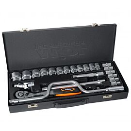 Набор торцевых насадок с трещоткой 1/2" 24 шт MIOL 58-151