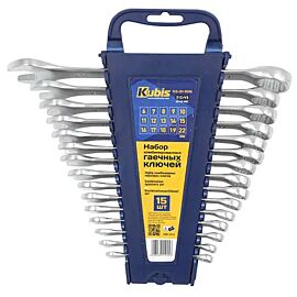 Набор ключей рожково-накидных Kubis 03-01-1015 (15 шт)
