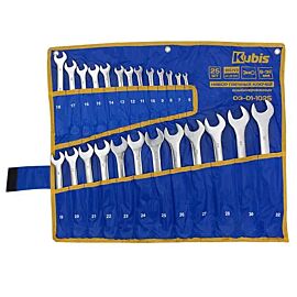 Набор ключей рожково-накидных Kubis 03-01-1025 (25 шт)