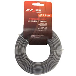Жилка тримерна кругла [3,0 мм, 15 м] армована для тримера