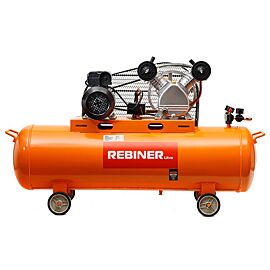 Компресор двоциліндровий Rebiner 120 л (3 кВт, 520 л/хв, 220 В)