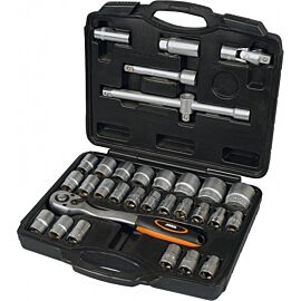 Набір насадок торцевих з трещіткою 1/2'' 32 шт MIOL 58-147