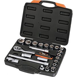 Набір насадок торцевих з трещіткою 1/2'' 22 шт MIOL 58-149