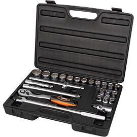 Набір насадок торцевих з трещіткою 1/2'' 25 шт MIOL 58-150