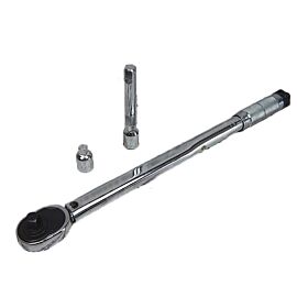 Ключ динамометричний 1/2" +подовжувач +перехідник MIOL 58-322 [Трещітка]