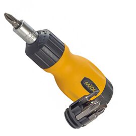 Викрутка реверсійна з бітами MIOL 65-055 [7 од] | Набір біт