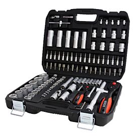 Набір інструментів з покращеними трещітками BOXER 108 од. | Набір головок, набір ключів