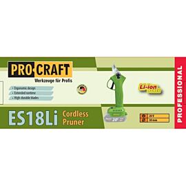 Ножницы аккумуляторные PROCRAFT ES-18 Li (без АКБ и ЗУ)