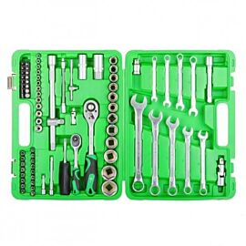 Набір інструментів INTERTOOL 82 од. [Протиударний кейс] Набір головок, набір ключів