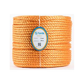 Канат поліпропіленовий 14 мм, 200 м в бухті Birlik (різні кольори)