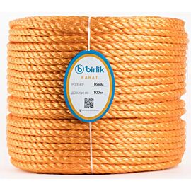 Канат поліпропіленовий 16 мм, 100 м в бухті Birlik (різні кольори)