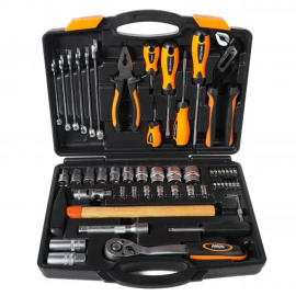 Набір насадок торцевих з трещіткою 1/2", 1/4"  56 шт MIOL 58-021