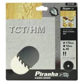 Диск пильний Piranha 170x16мм, 40зуб.