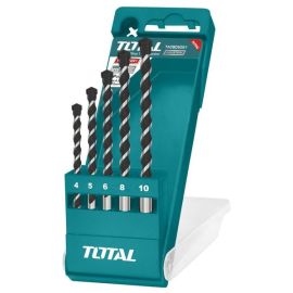 Набор сверл по бетону TOTAL TACSD5051 4шт, d=4-10мм.