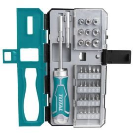 Отвертка с набором насадок TOTAL TACSD30336 33 шт