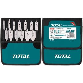 Набор плоских сверл по дереву TOTAL TACSD70131 13шт, d=6-38мм.
