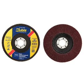 Круг шліфувальний пелюстковий (125*22 мм, Р150) плоский Kubis T27 07-00-2715