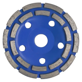 Круг шліфувальний алмазний чашка (125×5.0×22.23 мм) дворядний Kubis KATANA 07-04-9112