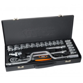 Набір насадок торцевих з трещіткою 1/2" 24 шт MIOL 58-151