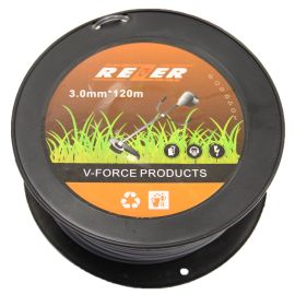 Жилка тримерна кругла [3,0 мм, 100 м] армована бухта для тримера