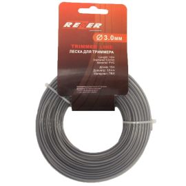 Жилка тримерна кругла [3,0 мм, 15 м] армована для тримера