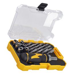 Отвертка реверсивная с битами и головками MIOL 65-070 [23 ед] | Набор бит, набор головок