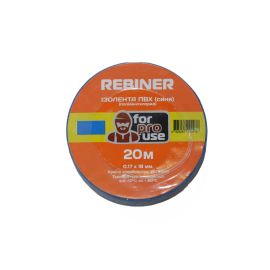 Изолента Rebiner 18 мм × 20 м ПВХ (синяя)